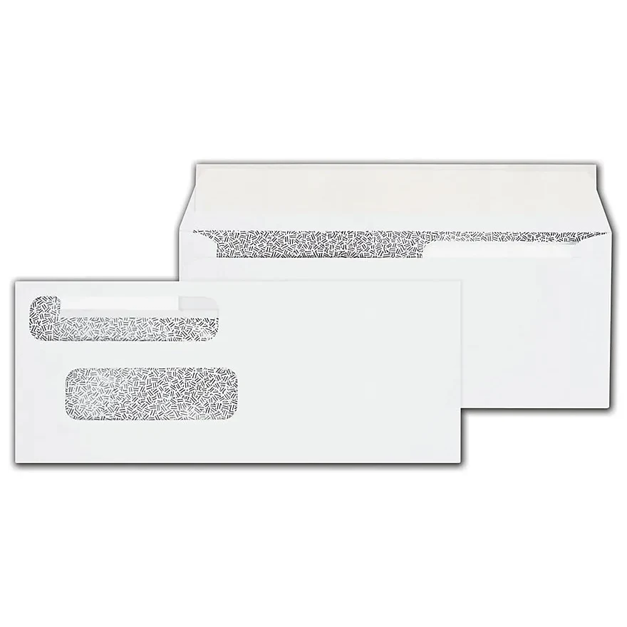 Envelopes, Double Window, Self-Seal, for Center Write Checks 1