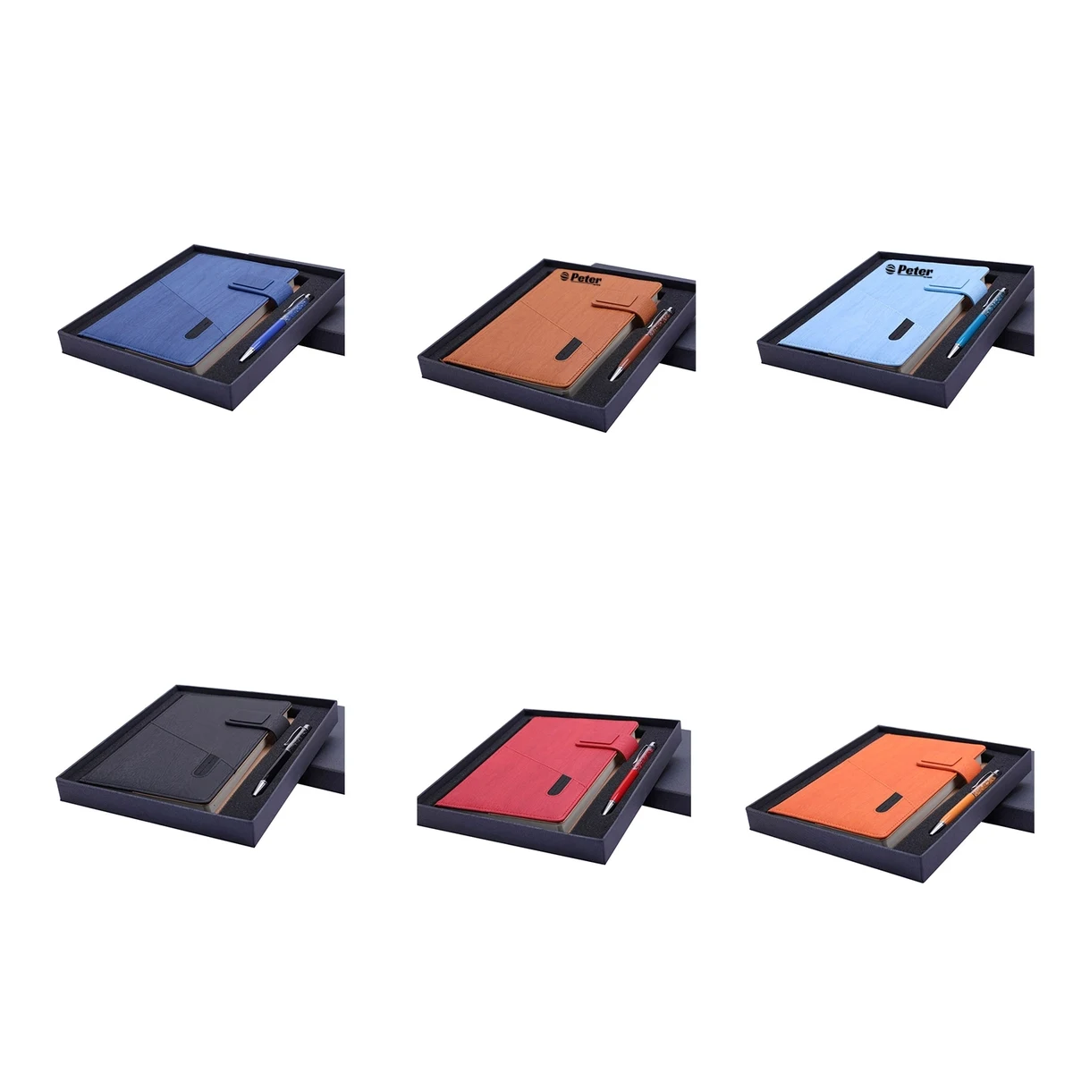 A5 Classic PU Leather Notebook Gift Set 1