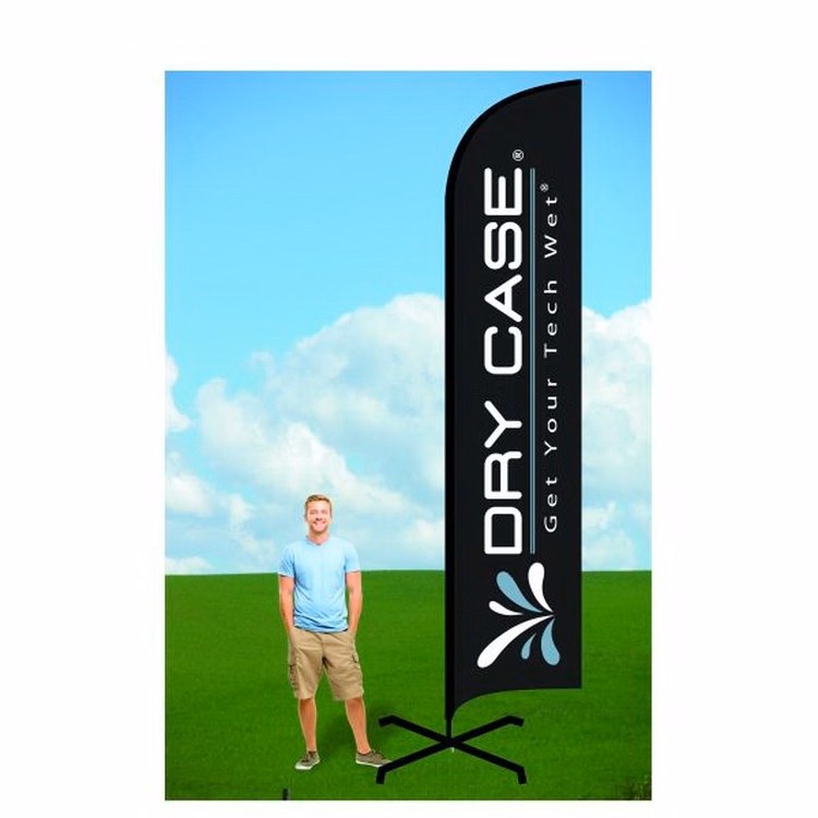 15ft Custom Flag with X Stand-single