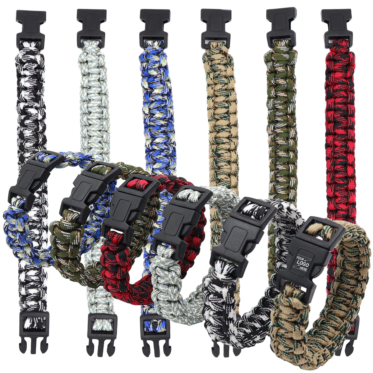 Survival Paracord Bracelet for Camping and Hiking 1