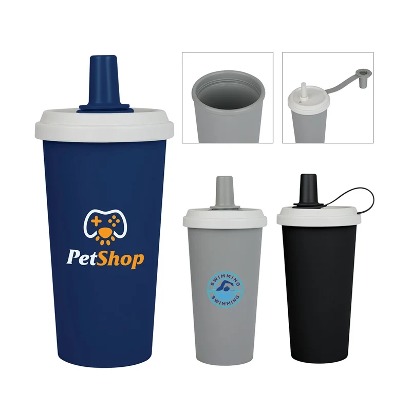 Frankie 16 oz. Double Wall Recycled Polypropylene Straw Tumbler 1