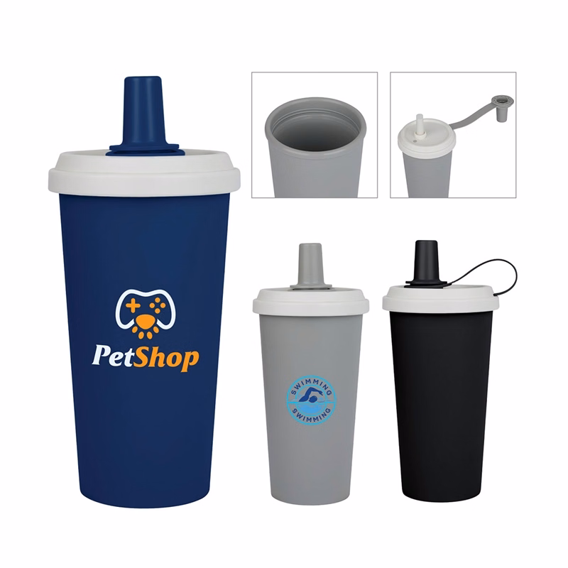 Frankie 16 oz. Double Wall Recycled Polypropylene Straw Tumbler