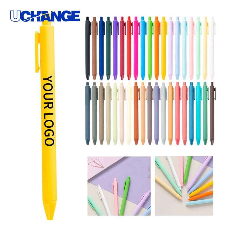 Gel Ballpoint Pen with Metal Clip