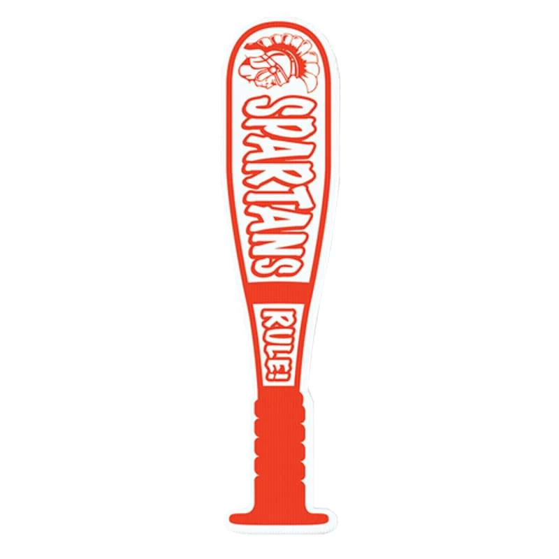 Corrugated Plastic Baseball Bat Shape Rally Hand Sign 1