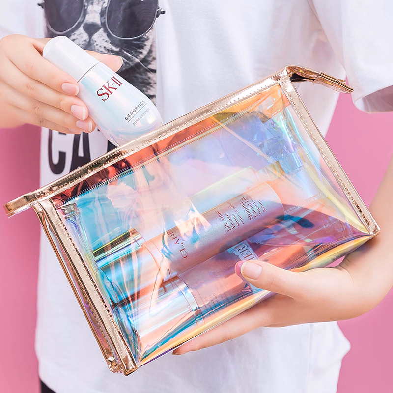 TPU Holographic Laser Makeup Bag