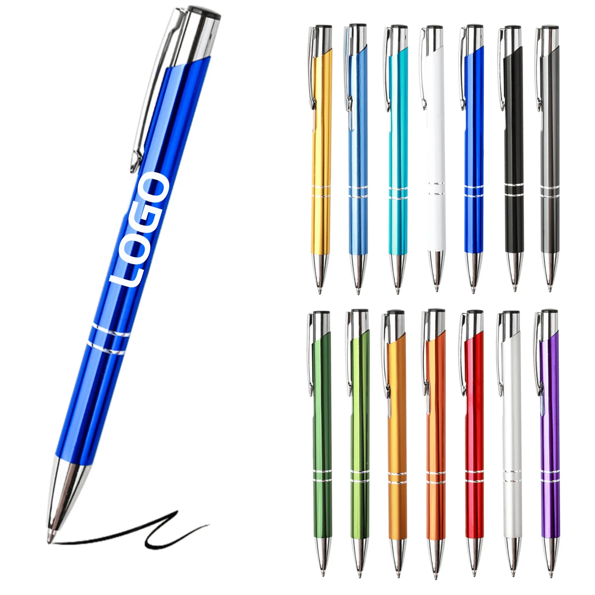 Portable Metal Retractable Ballpoint Pen 1