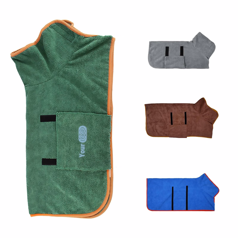 Microfiber Cloth Pet Dog Bathrobe Absorbent Quick Drying Bat