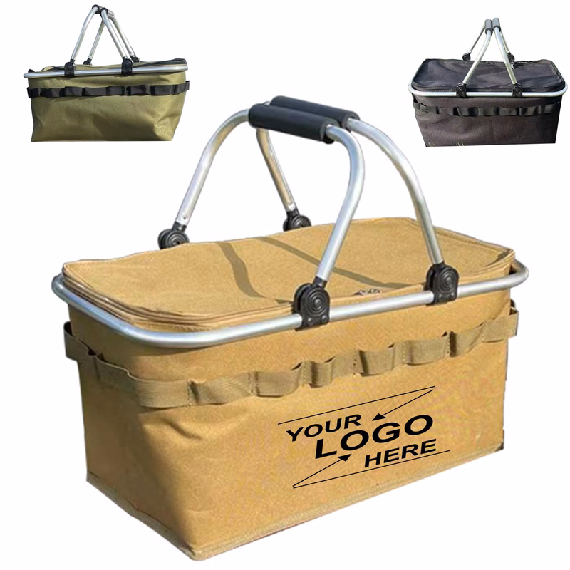 Foldable Reusable Shopping Basket Tote