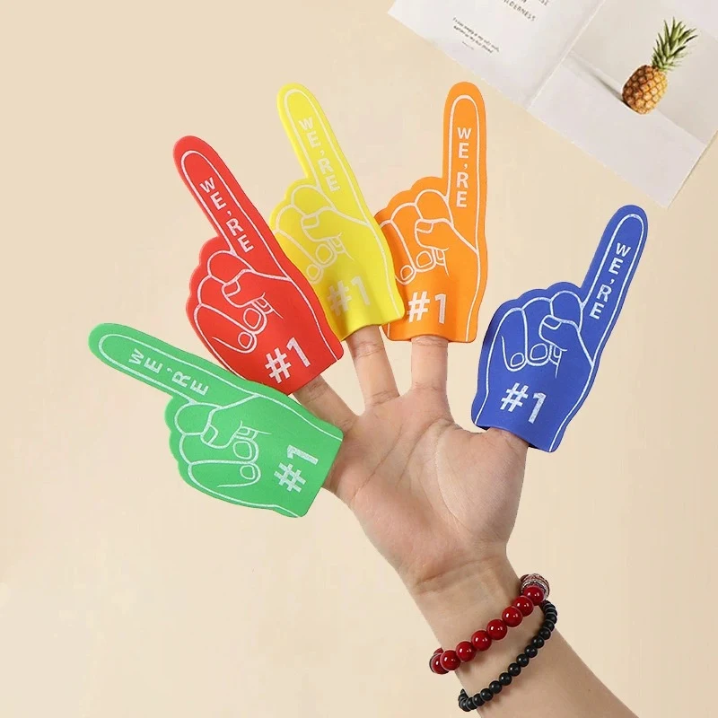 Custom Mini Foam Cheer Fingers Gloves 1