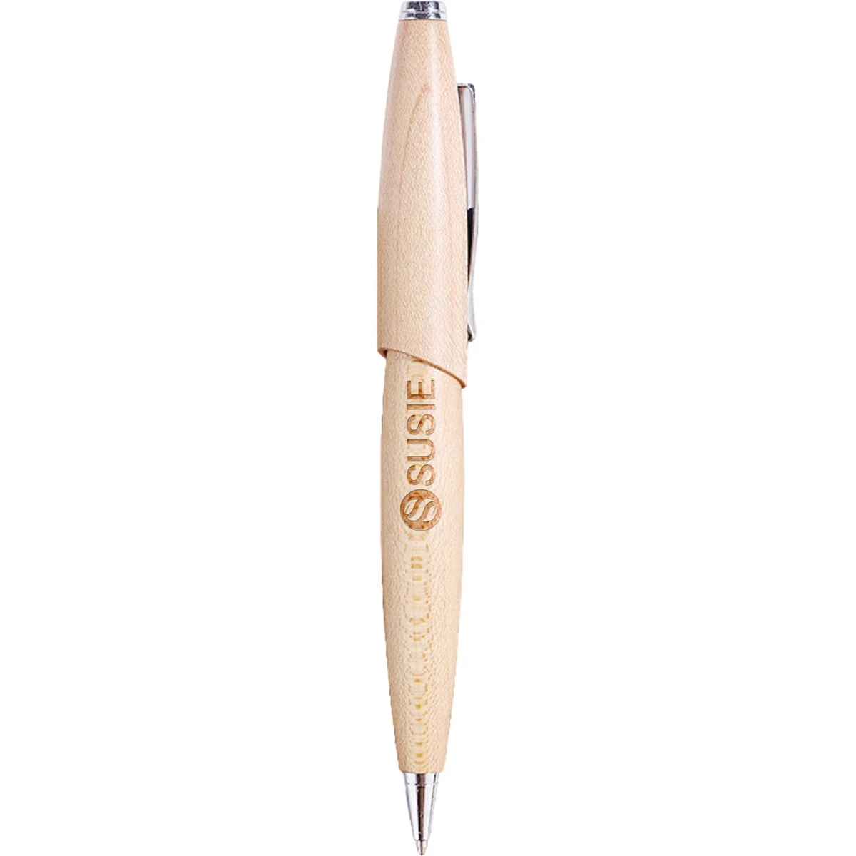 Maple Wood Twist Ballpoint Pen 1