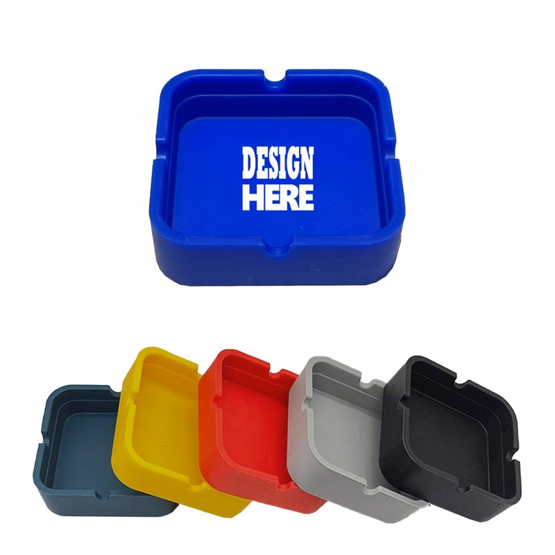 Heat-Resistant Square Silicone Ashtray