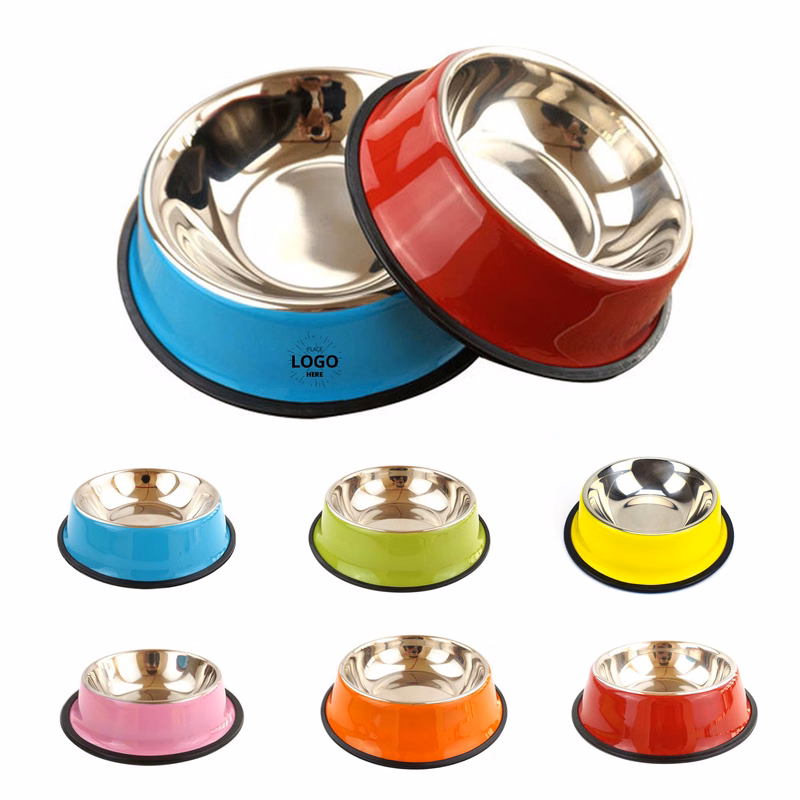 Colorful Steel Pet Treat Bowl Food Tray