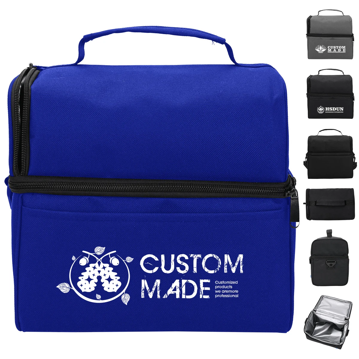 Double-Layer Polyester Crossbody Lunch Bag 1
