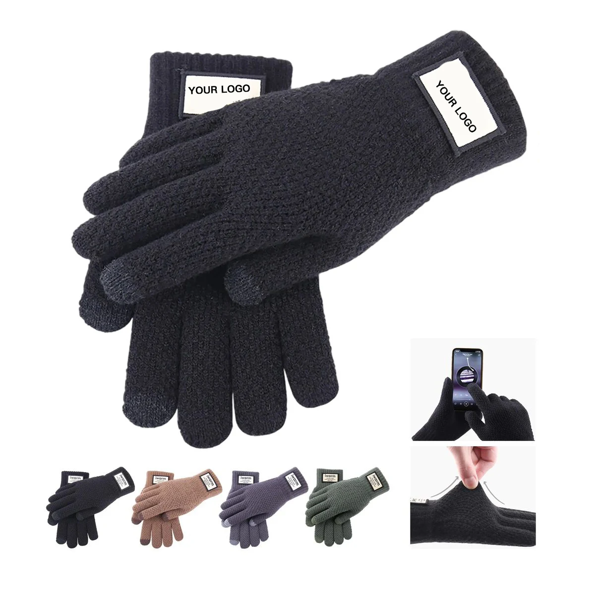 Winter Acrylic Touchscreen Gloves 1