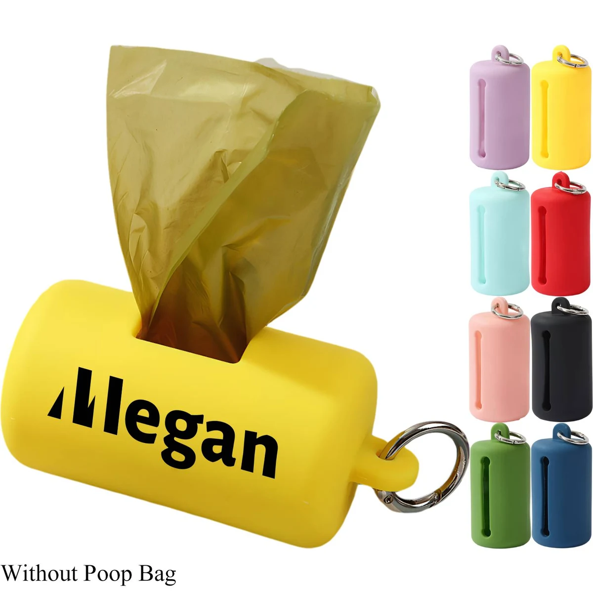 PVC Pet Poop Bag Holder w/ Carabiner 1