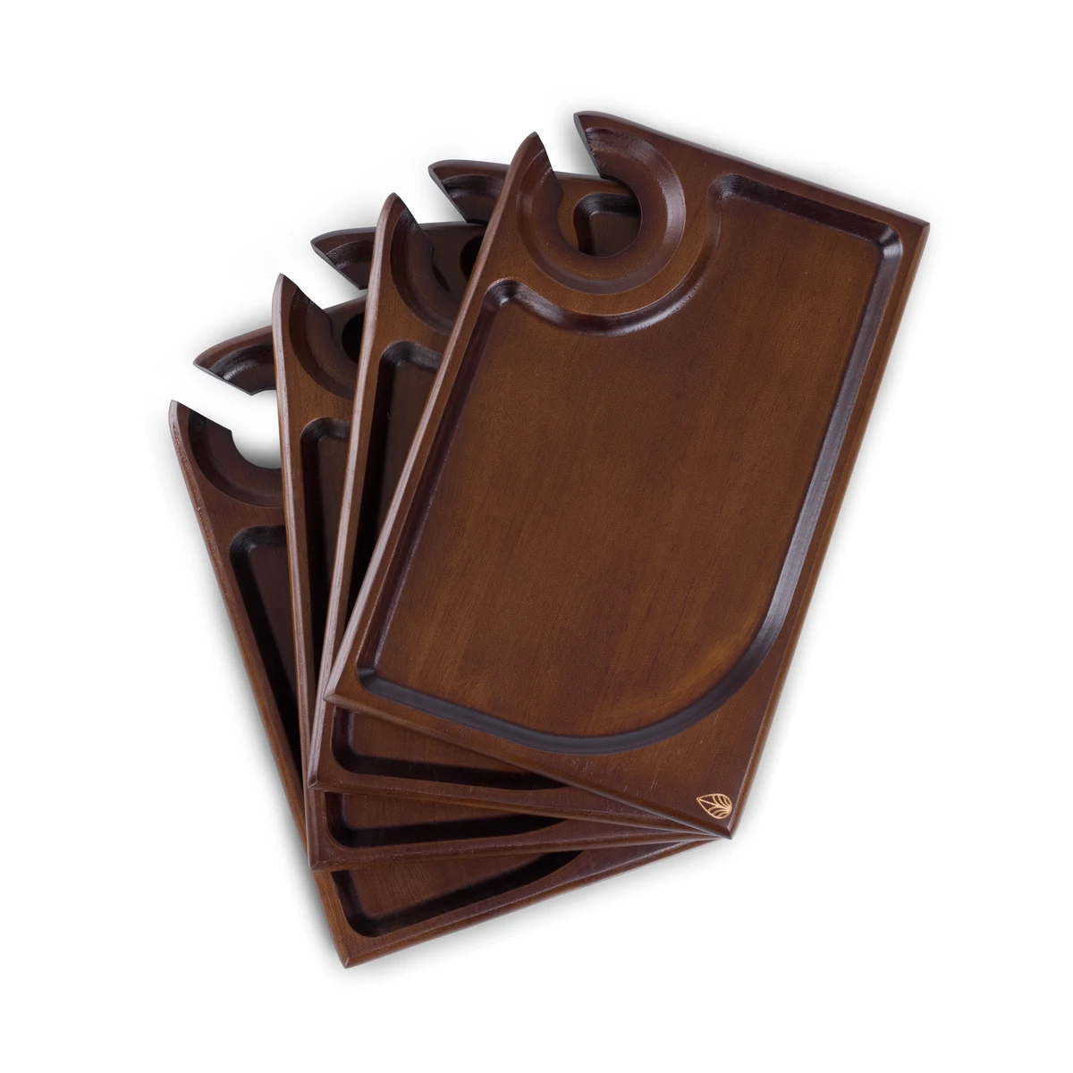 Rectangle Wine Appetizer Plate Set of 4 1