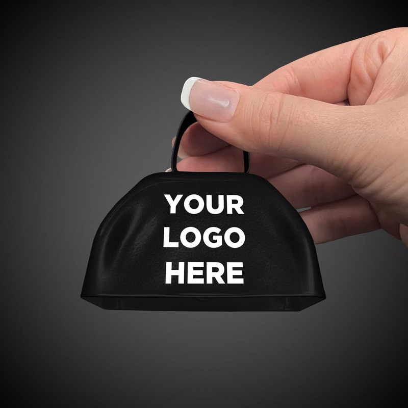 Black 3" Metal Cowbell