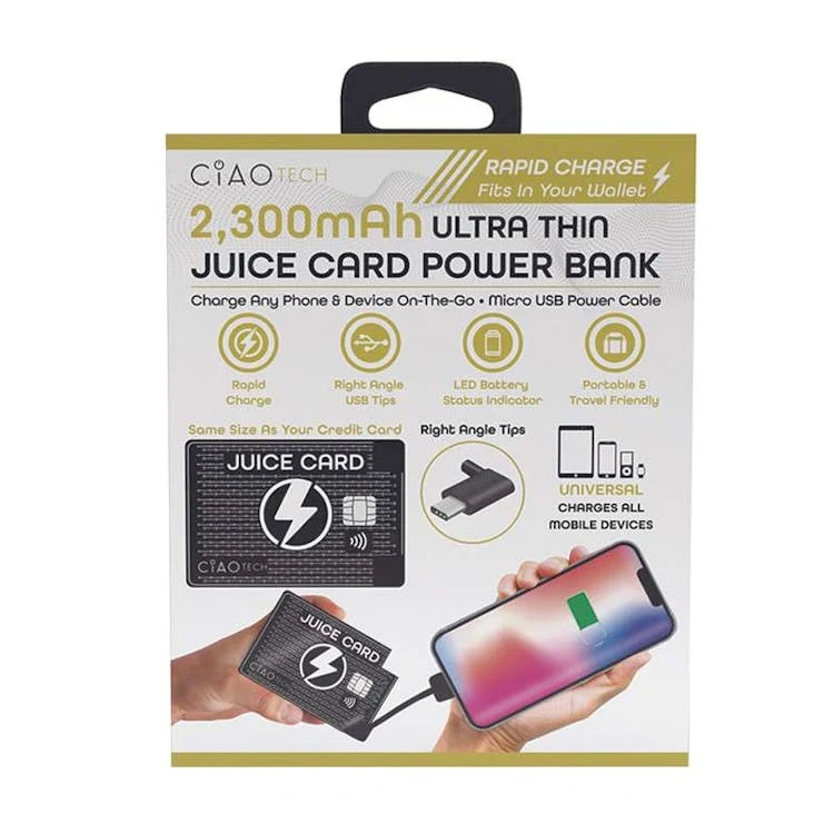 2300 mAh Juice Card Power Banks 1