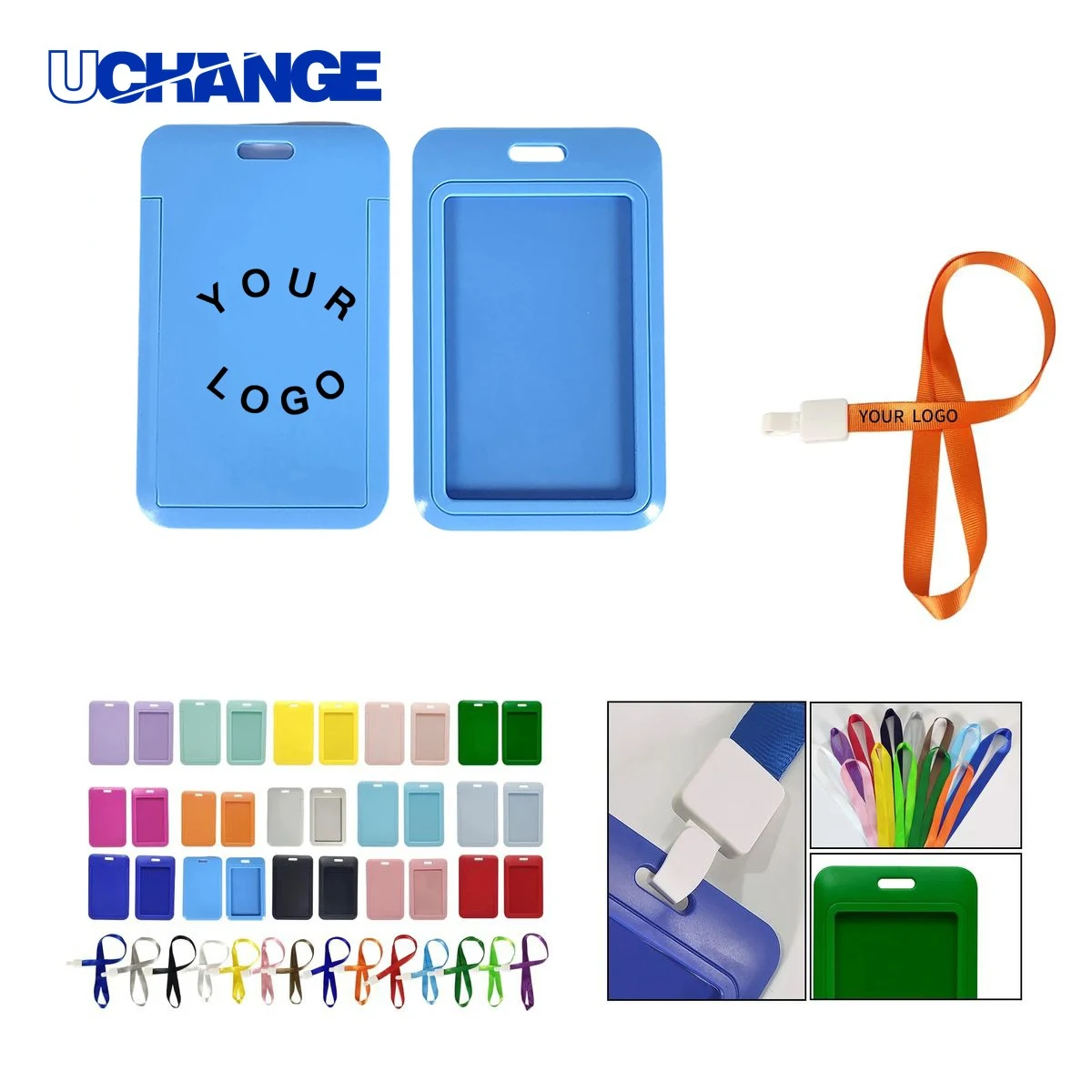 ID Badge Holder Sleeve with Neck Strap 1