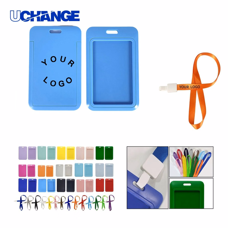 ID Badge Holder Sleeve with Neck Strap