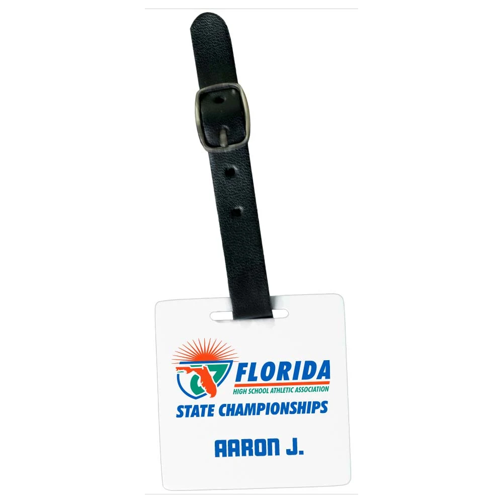 Square Metal Bag Tag 1