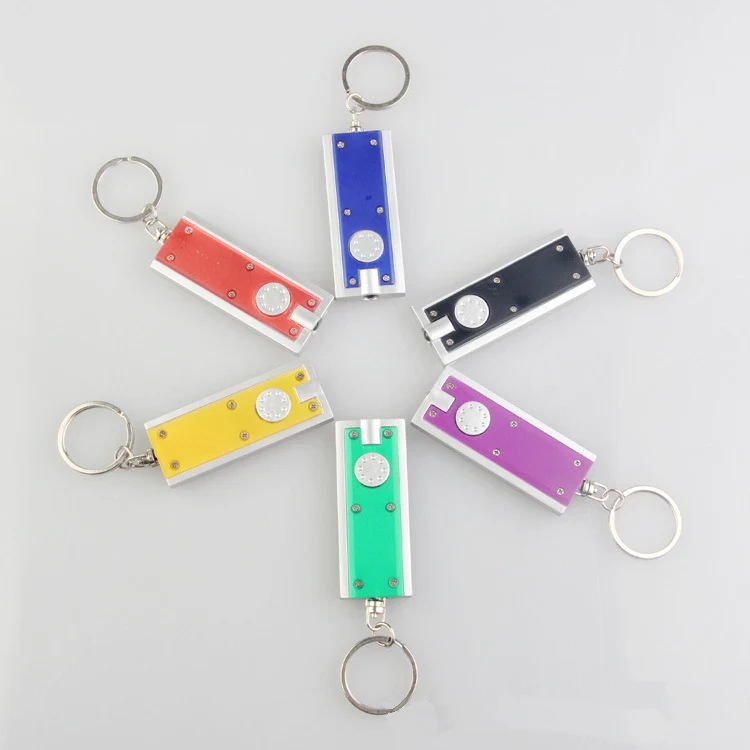 Rectangular LED Flashlight and Keychain 1