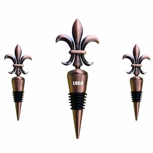Charming Floral Design Wine Cork Bottle Stopper