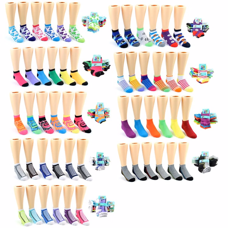 Toddlers' Ankle Socks - Assorted Print Size 2-4