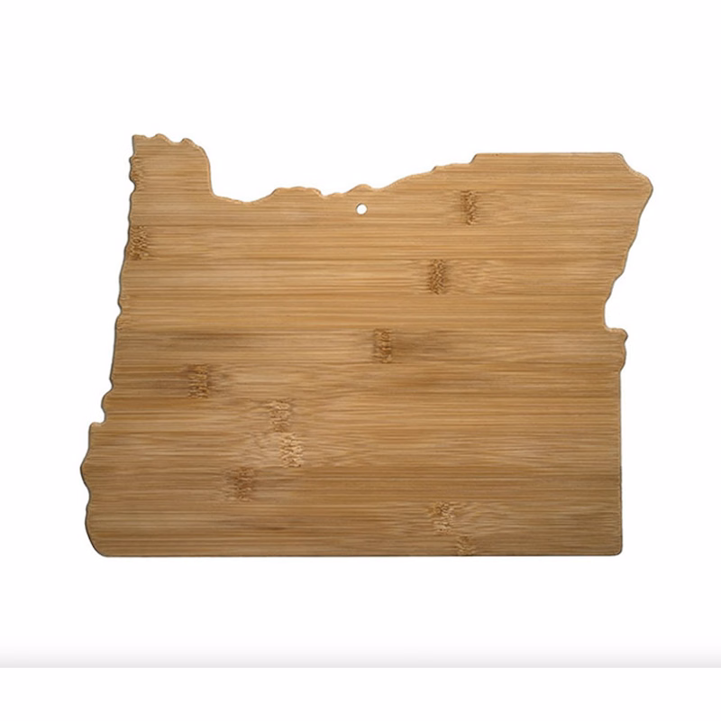 Oregon State Shape Bamboo Cutting Board