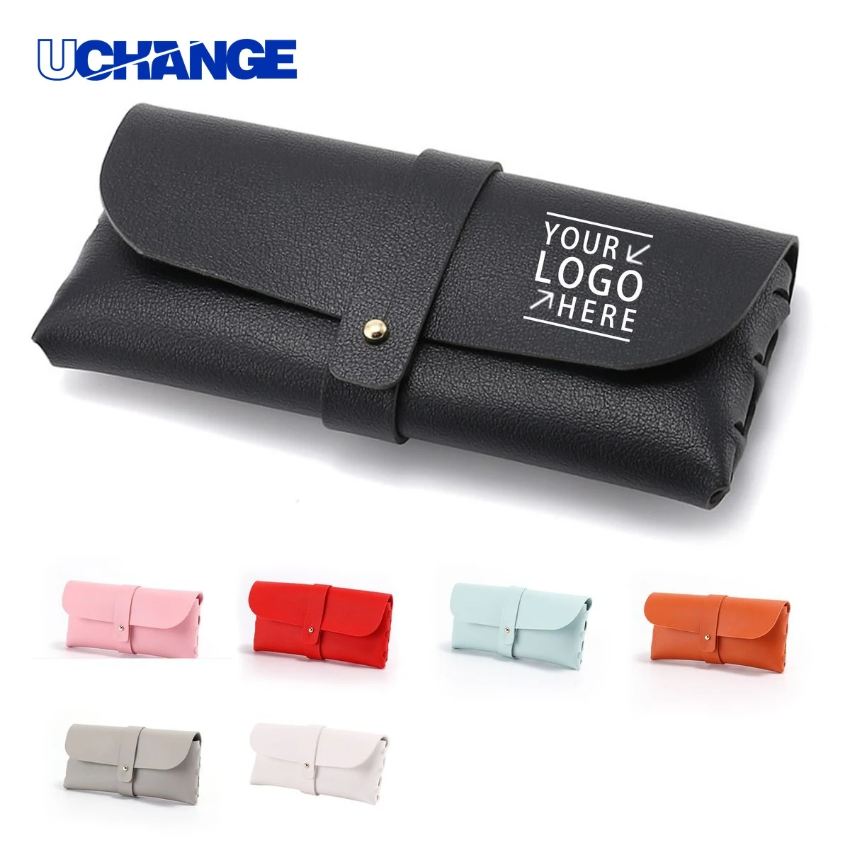 Eyewear Portable PU Leather Glasses Case Sleeve Organizer 1