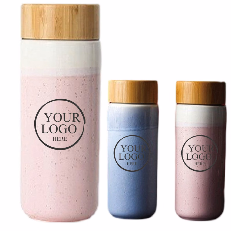 Double-layer Ceramic Cup with Bamboo Lid