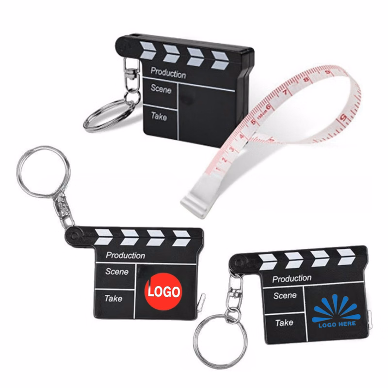 Mini Film Shooting Shapes Tape Measure Keychain