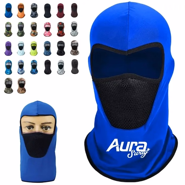 Custom Outdoor Balaclava Face Mask in Ten Colors — Multi-Sport Protective Gear