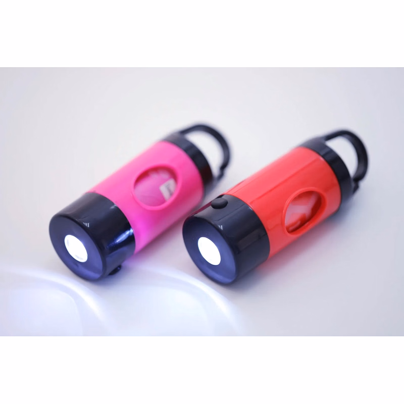 Dog Poop Bag Dispenser with Flashlight