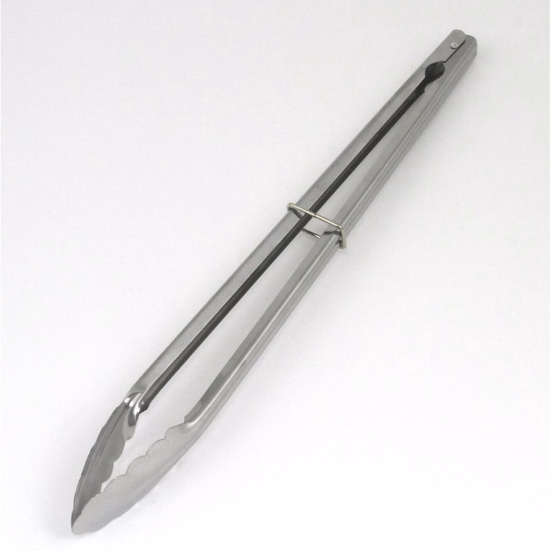 Clamshell Tongs - Stainless Steel 16"