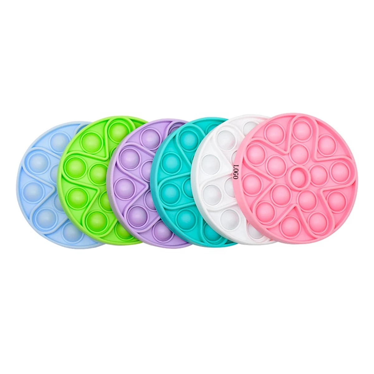 Round Silicone Push Pop Bubble Fidget Toy 1