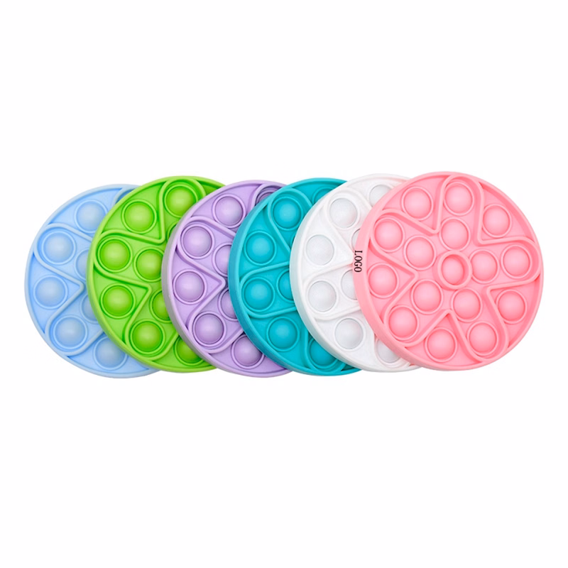 Round Silicone Push Pop Bubble Fidget Toy