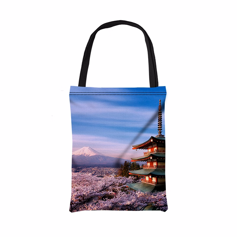 9" x 12" Full Color Canvas Tote Bag