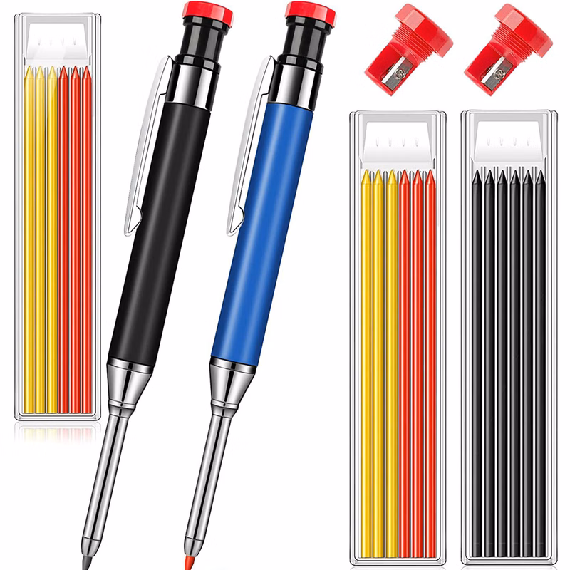 7 Refills Solid Carpenter Pencil Set