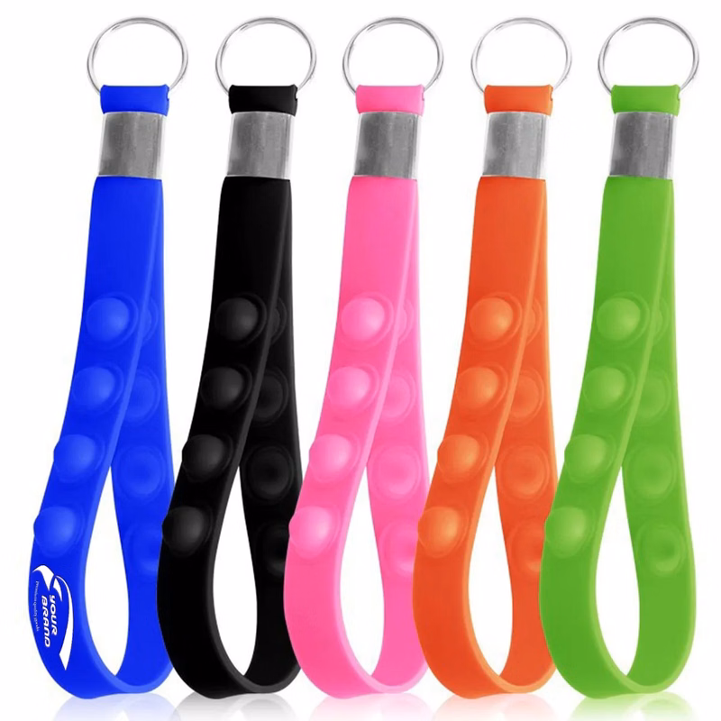 Silicone Pioneer Bubble Press Decompression Puzzle Keychain
