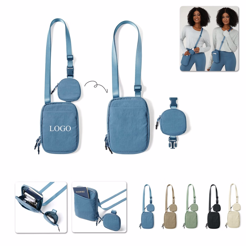 Crossbody Bag w/Removable Small Pouch