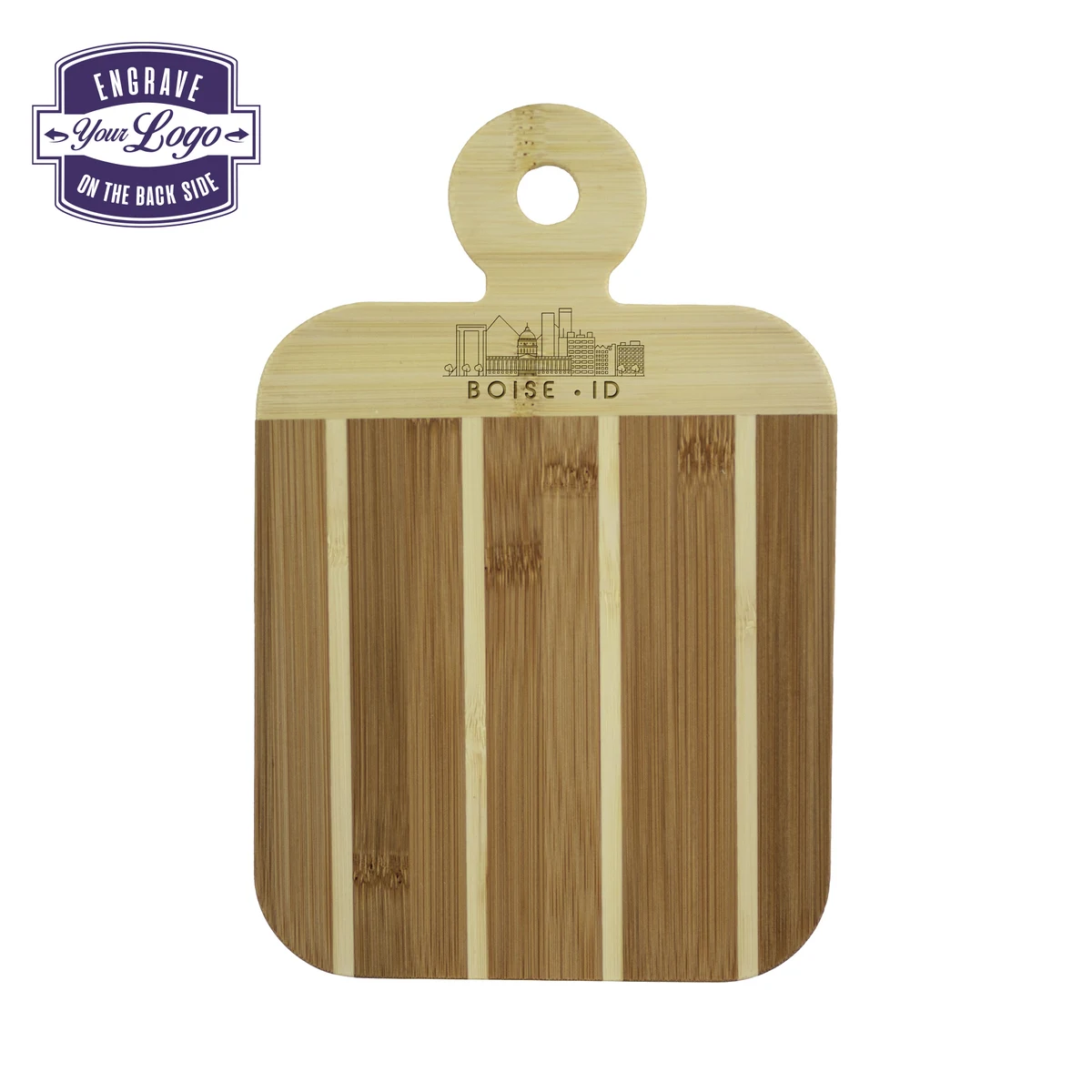 Striped Paddle City Skyline Board - Boise 1