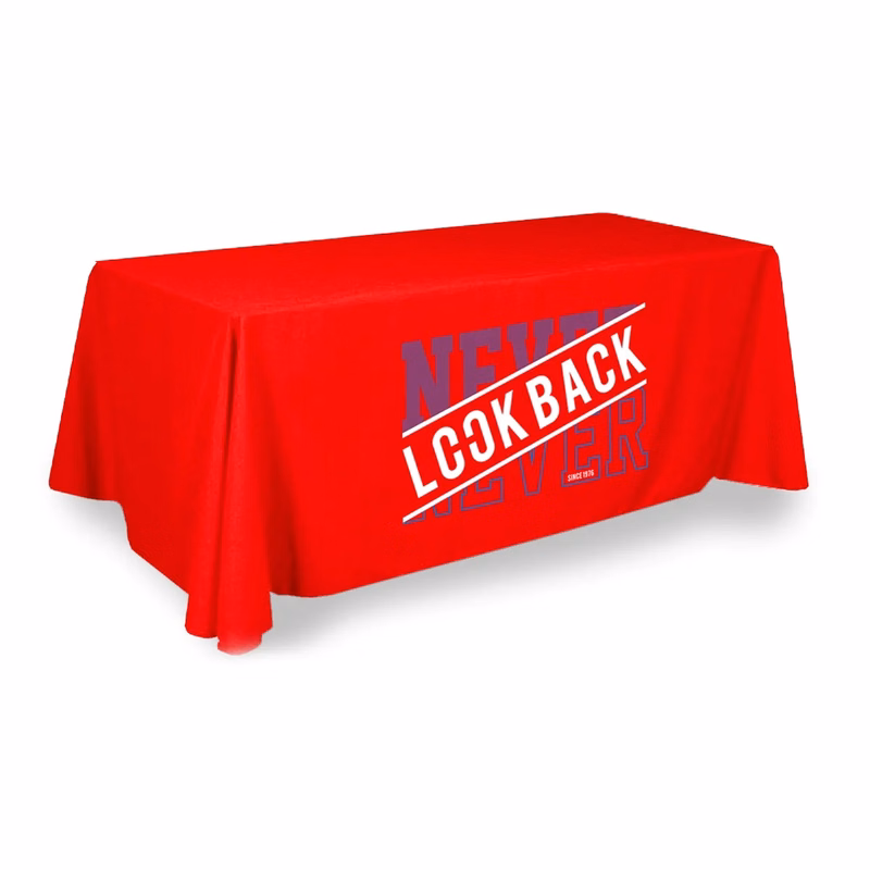 72" x 132" Custom Plastic Rectangular Table Cover