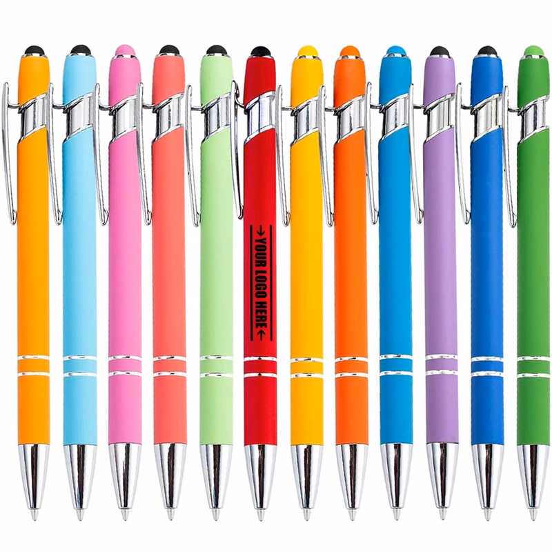 Rubberized Soft Touch Ballpoint Metal Pen