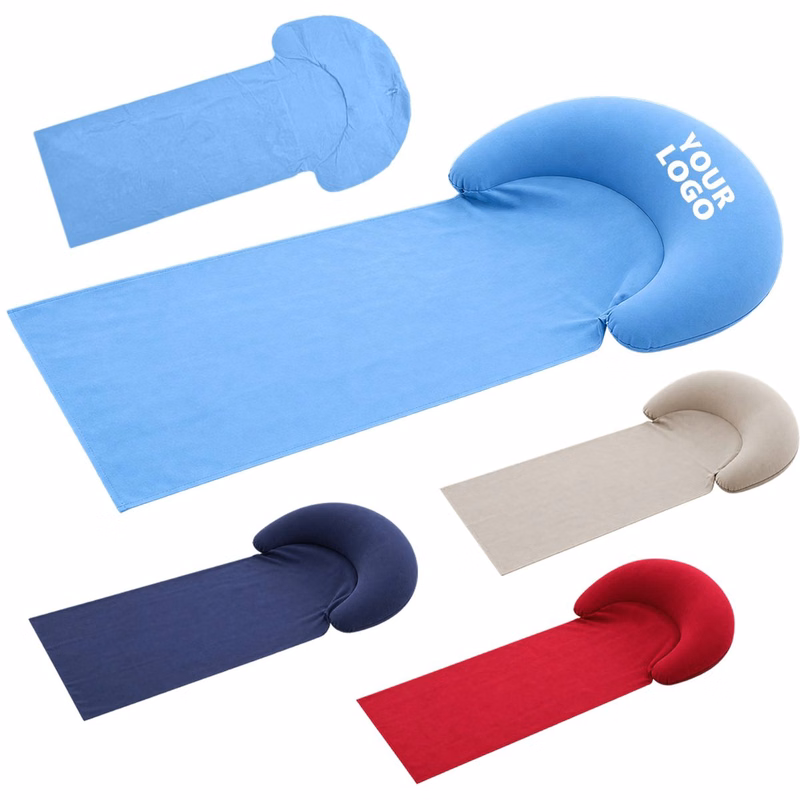 Inflatable Beach Lounger With Built-In Pillow