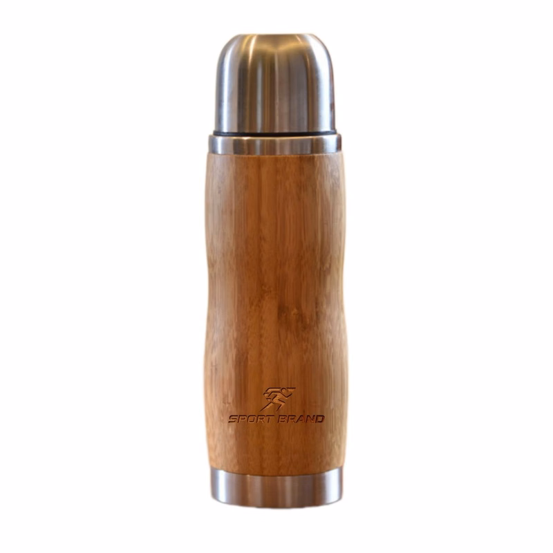 14 Oz Bamboo Vacuum Insulated Travel Tumbler