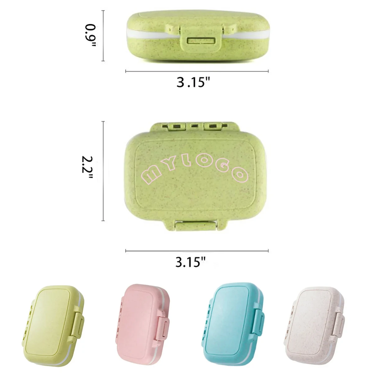 MOQ 50 PCS Portable Pill Organizer 1
