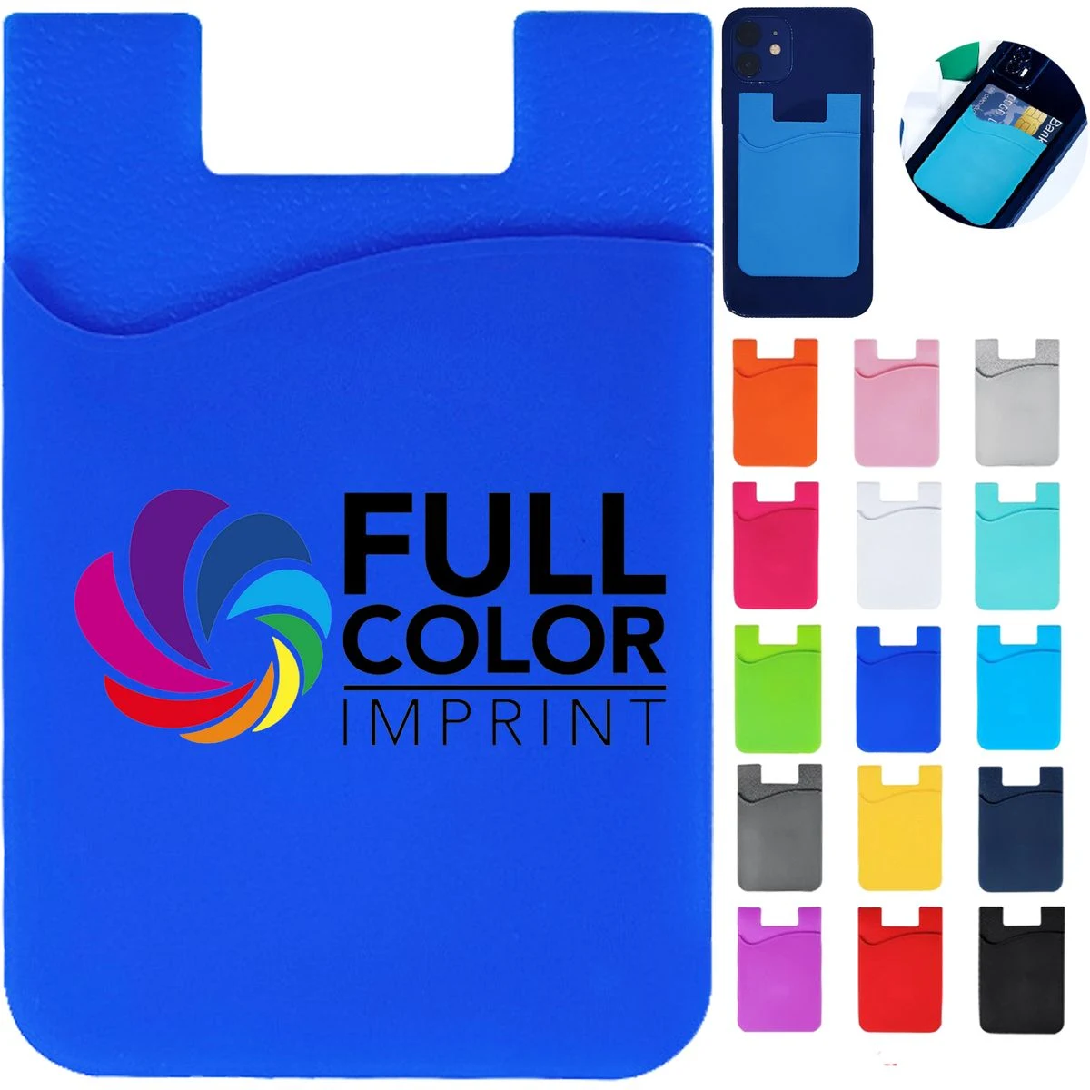 3.4"X2.2" Phone Anti lost Silicone Card Sticker 1
