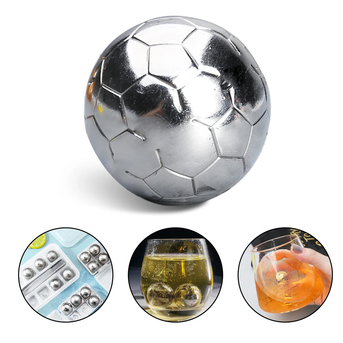 Whiskey Stones Stainless Steel Metal Ice Cube 1