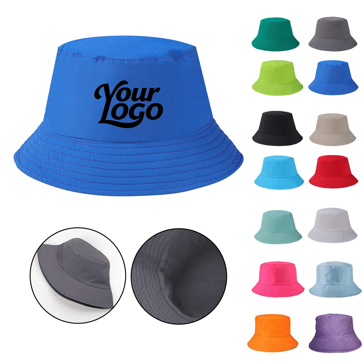 Wholesale Cotton Summer Bucket Hats 1